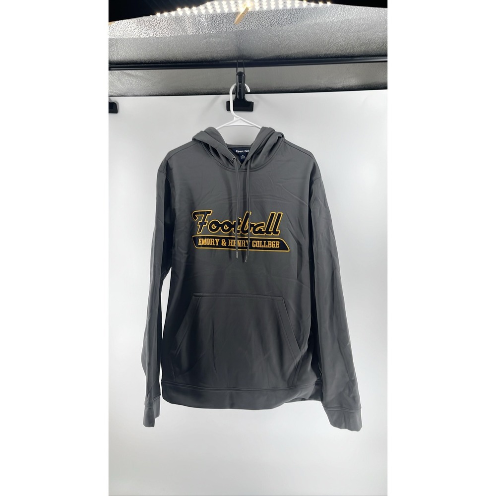 Emory & Henry College Football Hoodie‎ Men's Gray Sz M